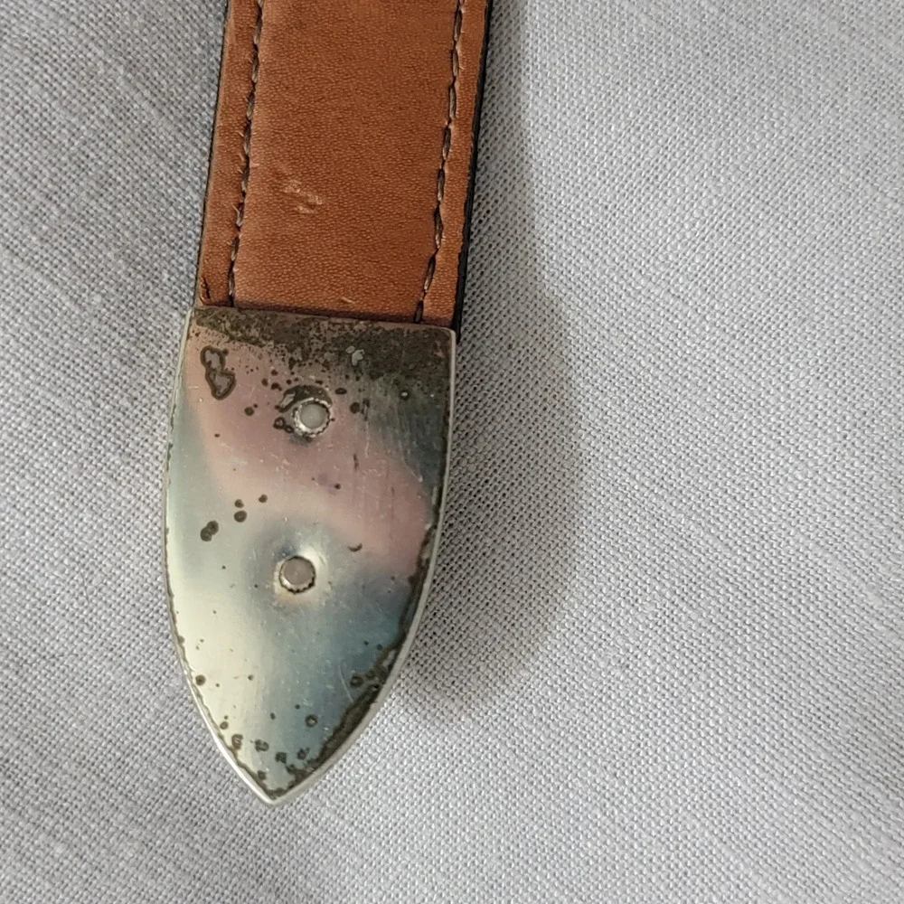 YRI RARE 2011‎ US Open Congressional Leather Black Croc Embossed  Belt Size 42